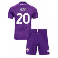 Fotballdrakt Barn Fiorentina Moise Kean #20 Hjemmedraktsett 2024-25 Kortermet (+ Korte bukser)